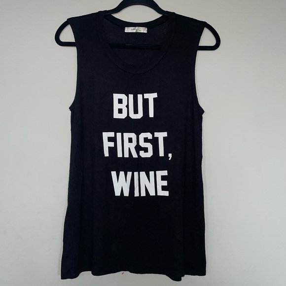 But First Wine Tank Top - Picture 1 of 2